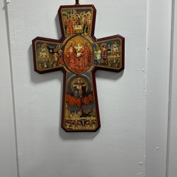 Red and Orange Byzantine Art Wall Decor - Picture 3 of 4